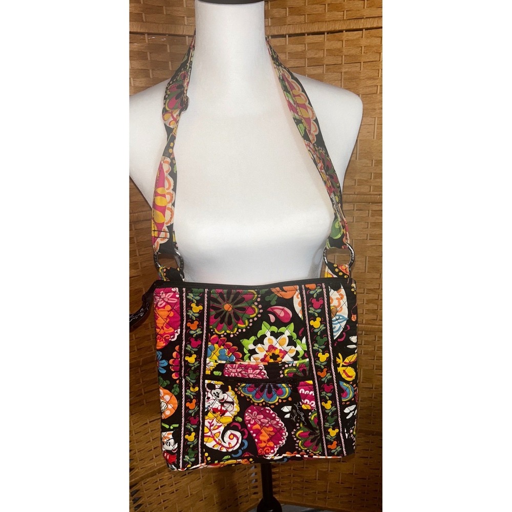 Vera Bradley Disney Mickey Mouse Paisley Meets Mickey Hipster Crossbody Bag
